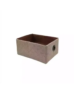 Weva Hammer Foldable Textile Storage Basket - 19x26x13 cm - Beige available at The Scout - Amman, Jordan