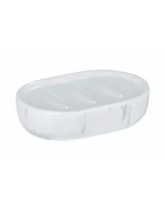 Wenko Adrada Ceramic Soap Dish - White Marble