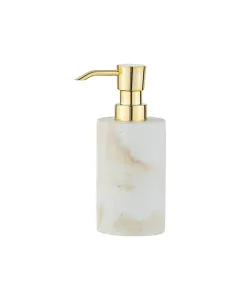 Wenko Odos Liquid Soap Dispenser - 290 ML - White/Gold