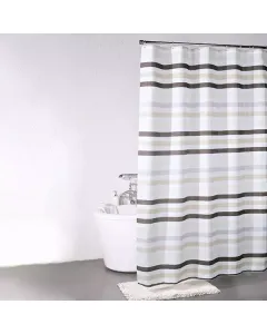 Weva "Carnival" Waterproof Shower Curtain - 180x200 cm - Brown