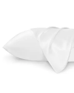 Nova Home Yildiz Satin Pillow Case Set - 2Pcs - White