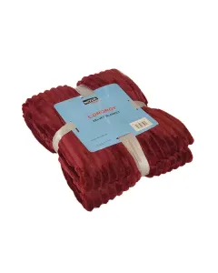 Nova Home Cordroy Winter Soft Flannel Blanket - Burgandy