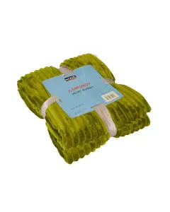 Nova Home Cordroy Winter Soft Flannel Blanket - Kiwi