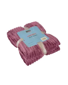 Nova Home Cordroy Winter Soft Flannel Blanket - Purple