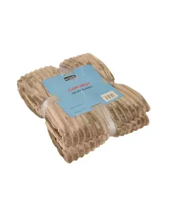 Nova Home Cordroy Winter Soft Flannel Blanket - Taupe