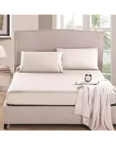 Nova Home "MicroBasic" Fitted Sheet Set - Ivory