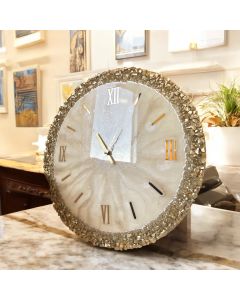 Gold Crystal Wall Clock (Available In Sizes)