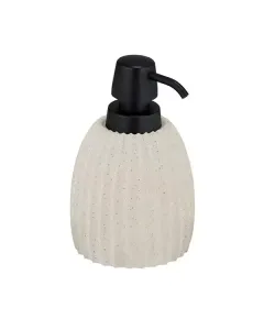 Wenko Torretta Liquid Soap Dispenser with Textured Surface - Light Grey