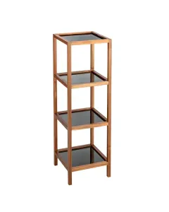 Wenko Fondi Rack Unit - Acacia Wood - 4 Shelves - Brown