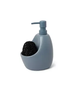 Umbra Joey Soap Dispenser With Sponge Caddy - Slate Blue