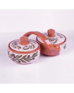 Dual Cup Bowl Set (with Handle) (Available In Sizes)