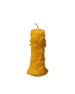 Rose Striped Candle - 100g - Yellow