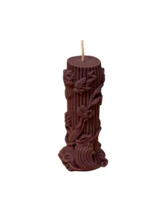 Rose Striped Candle - 100g - Purple