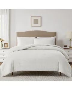 Nova Home Cozy Warm Velvet Blush Flannel Comforter - Single/Twin- Ivory available at The Scout - Amman, Jordan