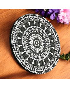 Decorative Mandala Dotting on Wood