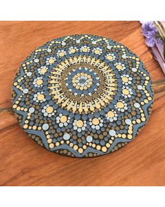 Decorative Mandala Dotting on Wood