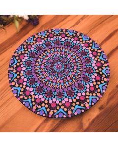 Decorative Mandala Dotting on Wood