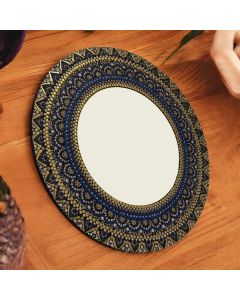 Mandala Dotting Framed Mirror