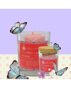 Flower Land - Jasmine Elegance Soy Candle (Available In Sizes)