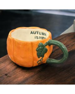 Pumpkin Shape Ceramic Mug 200-250 ml without plate