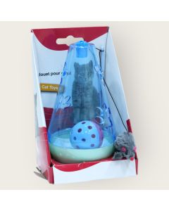 Cat Activity Tower with Toy Ball and Mouse available at The Scout - Amman, Jordan