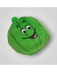 Watermelon-Shaped Plush Cat Toy with Cheerful Design available at The Scout - Amman, Jordan