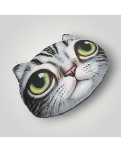 Realistic Cat Face Plush Pillow for Pet Lovers available at The Scout - Amman, Jordan