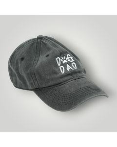 Dark Gray Dog Dad Cap with "Dog Dad" Embroidery available at The Scout - Amman, Jordan