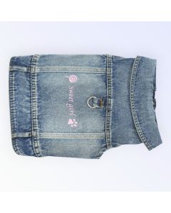 Pet Clothes Dog Denim Jacket (L)