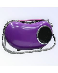 Stylish Purple Capsule Pet Carrier