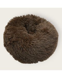 Round Plush Pet Bed - Brown available at The Scout - Amman, Jordan