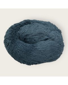 Round Plush Pet Bed - Dark Teal