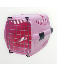 Side-Grip Vent Pet Carrier - Light Pink