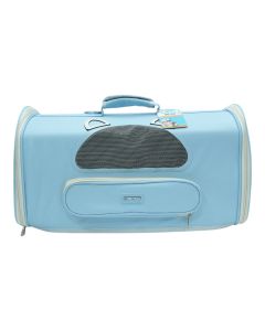 Light Blue Pet Carrier with Mesh Windows available at The Scout - Amman, Jordan