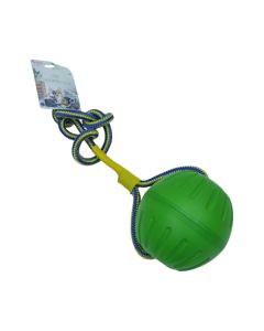 Green Ball Rope Tug Toy available at The Scout - Amman, Jordan