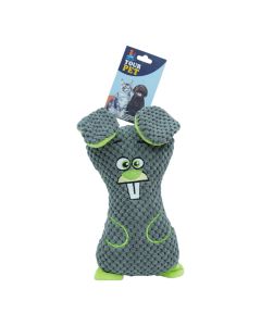 Plush Dog Chew Toy with Silly Face available at The Scout - Amman, Jordan