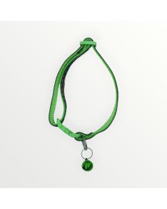 Green and Black Cat Collar with Bell available at The Scout - Amman, Jordan