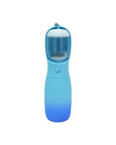 Blue Gradient Portable Pet Water Bottle