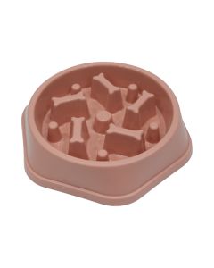 Image of "Slow Feeder Pet Bowl - Light Pink Bone Design (Large)" from TheScout Marketplace