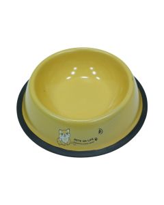 Yellow Pet Bowl with Non-Slip Base (Small) available at The Scout - Amman, Jordan