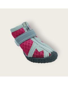 Image of "Sporty Red and Grey Dog Shoes with Zipper and Velcro Strap (Large)" from TheScout Marketplace