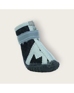 Image of "Sporty Black and Grey Dog Shoes with Zipper and Velcro Strap" from TheScout Marketplace