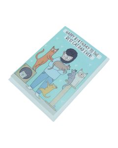 Best Cat Dad Ever Birthday Card available at The Scout - Amman, Jordan