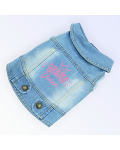 Image of "Pet Clothes Dog Jeans Jacket Cool Blue Denim Coat (M)" from TheScout Marketplace