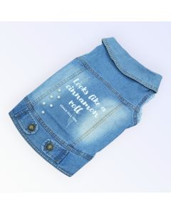 Image of "Pet Clothes Dog Jeans Jacket Cool Blue Denim Coat (XL)" from TheScout Marketplace