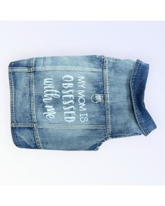 Pet Clothes Dog Jeans Jacket Cool Blue Denim Coat (XXL) available at The Scout - Amman, Jordan