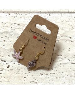 Double Shell Pink Earring