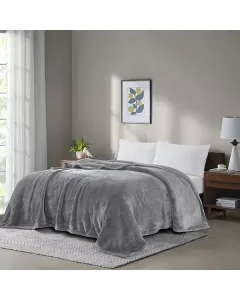 Nova Home Silky Blanket - Single/Twin - Grey