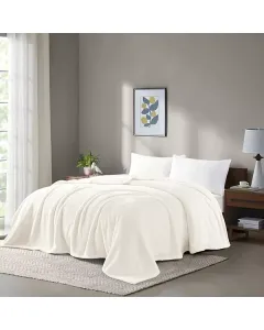 Nova Home Silky Blanket - King/Super King - White