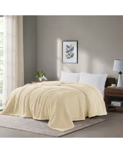 Nova Home Silky Blanket - Beige (Available in Sizes) available at The Scout - Amman, Jordan